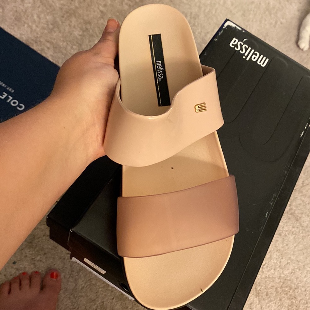 Melissa cosmic double strap sandals